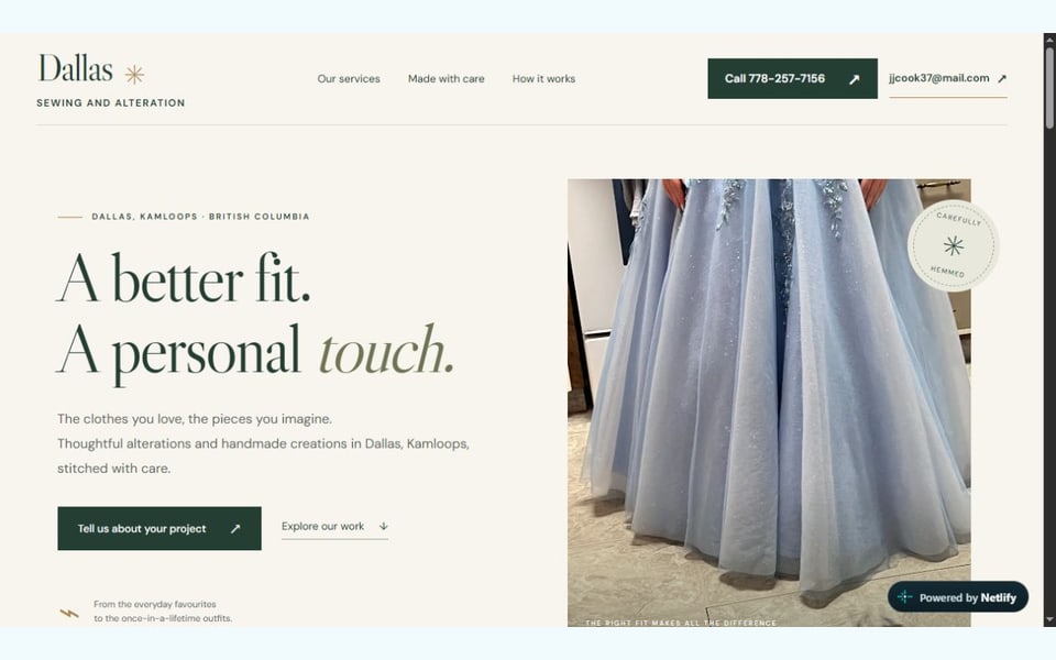 Dallas Sewing and Alteration project preview